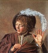 Frans Hals Singing Boy with a Flute Sweden oil painting reproduction